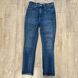Denim Forum The Lola High Rise Skinny Crop Size 26